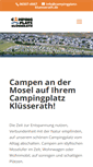 Mobile Screenshot of campingplatz-kluesserath.de